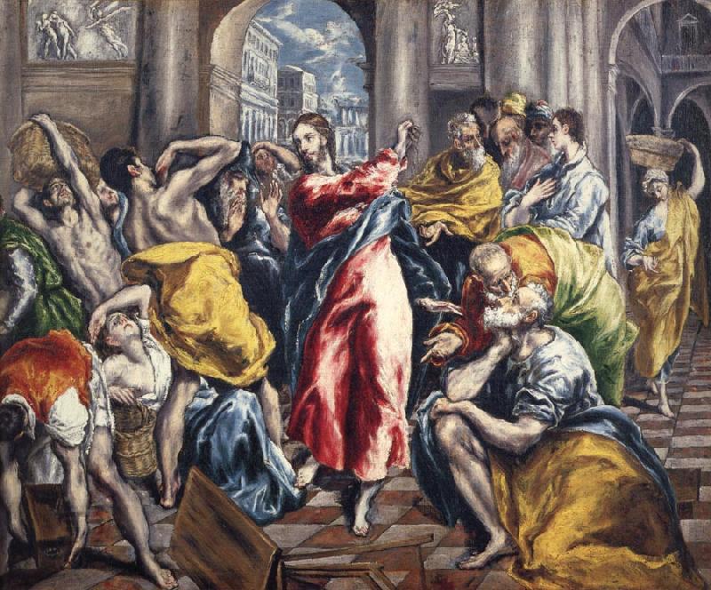 El Greco The Purification of the temple China oil painting art